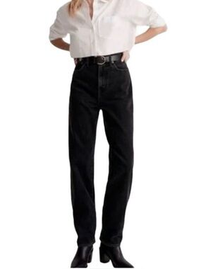 Madewell Black Baggy Straight Jeans